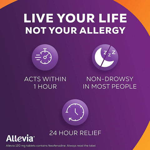 Allevia Fexofenadine hayfever tablets