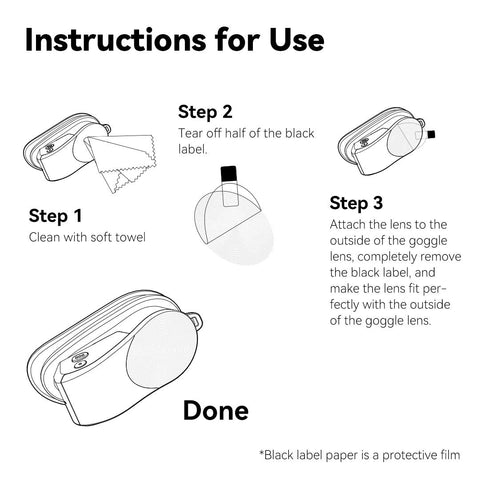 Holoswim 2 swimming goggle lens